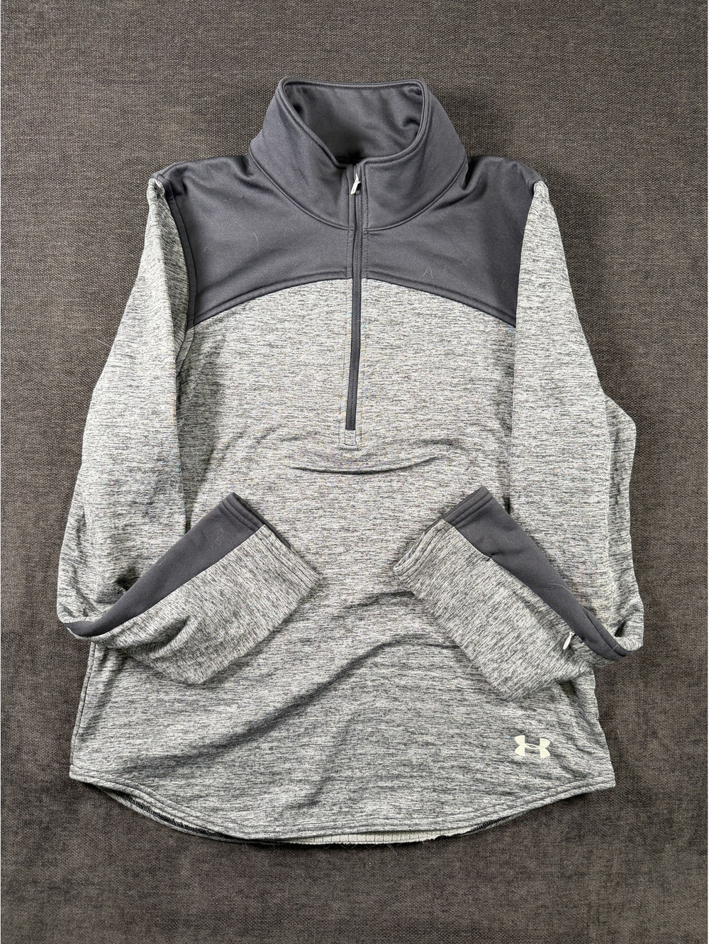 Under Armour ColdGear Fitted Pullover Hoodie Women's Medium Gray